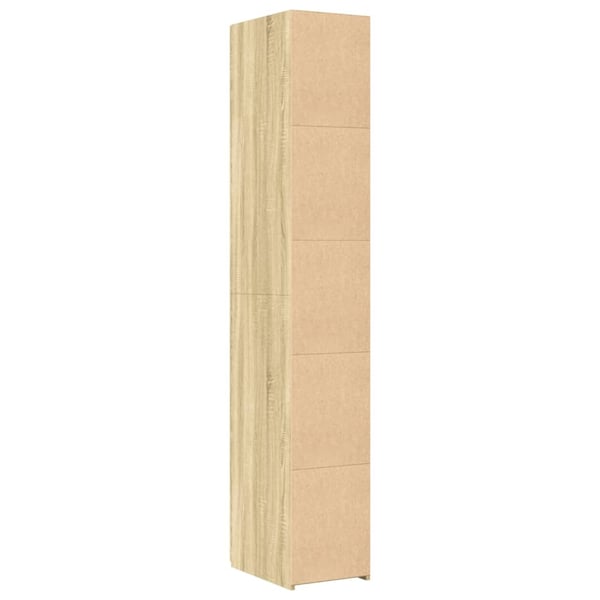 vidaXL Hylle sonoma eik 30x42,5x185 cm konstruert tre