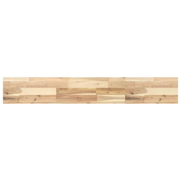 vidaXL Flytende hylle 120x20x4 cm ubehandlet heltre akasie