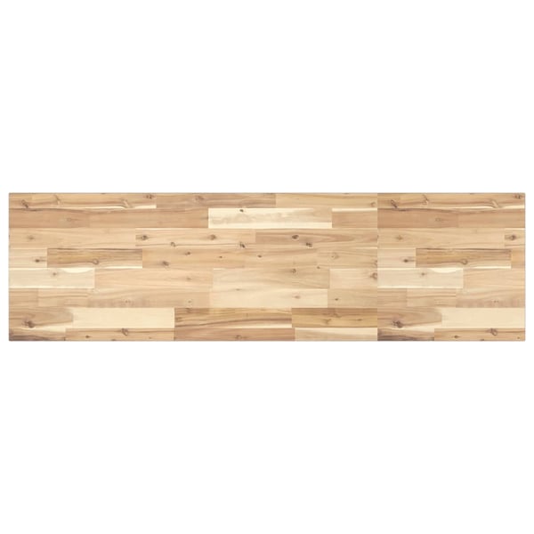 vidaXL Svävande hylla 120x40x2 cm obehandlat massivt akaciaträ