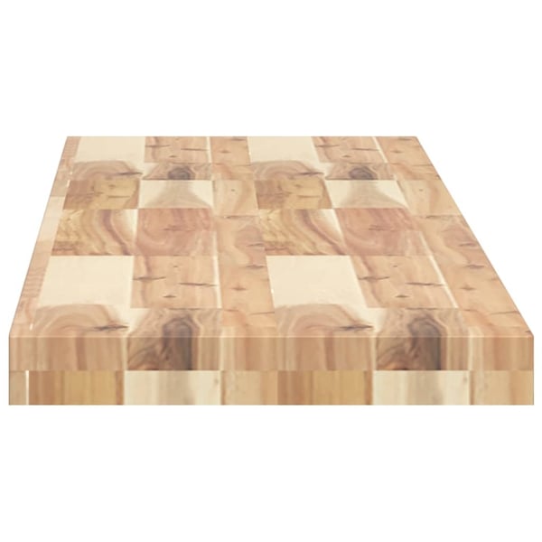 vidaXL Flytende hyller 3 stk 140x30x4 cm ubehandlet heltre akasie
