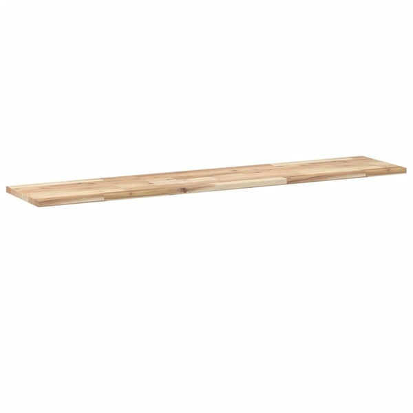 vidaXL Svävande hylla 140x30x2 cm obehandlat massivt akaciaträ