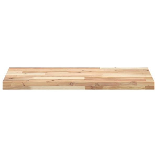 vidaXL Flytende hyller 2 stk 140x40x4 cm ubehandlet heltre akasie