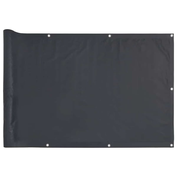 vidaXL altanafskærmning 500x90 cm PVC antracitgrå