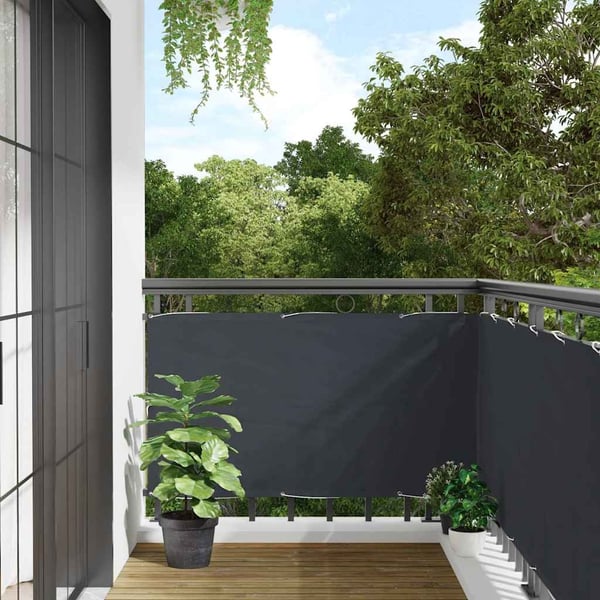 vidaXL altanafskærmning 600x120 cm PVC antracitgrå