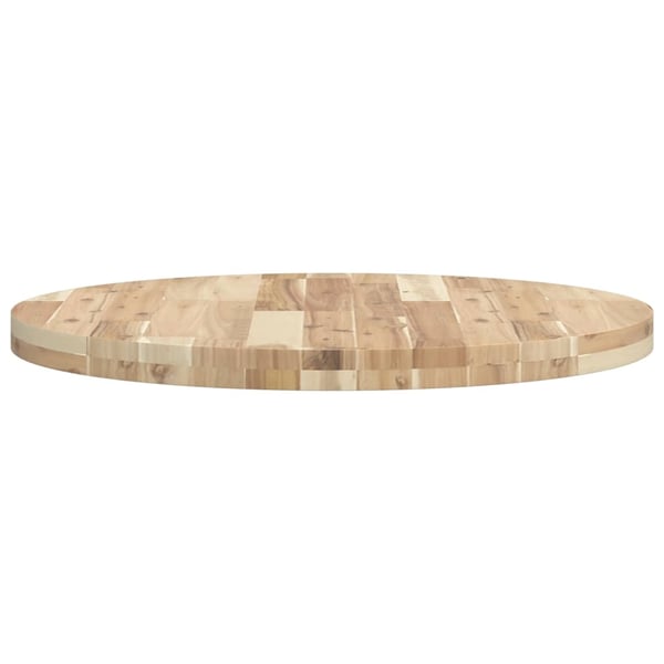 vidaXL Bordplate rund Ø70x4 cm heltre akasie