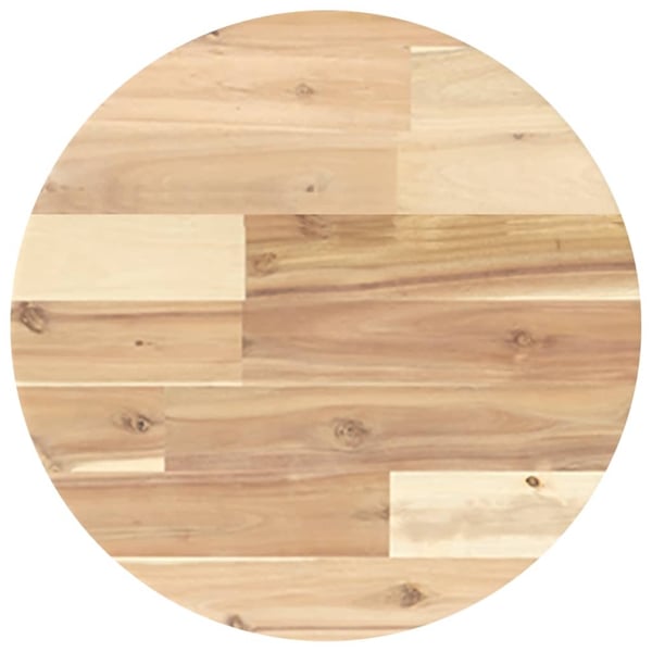 vidaXL Bordplate rund Ø40x4 cm heltre akasie