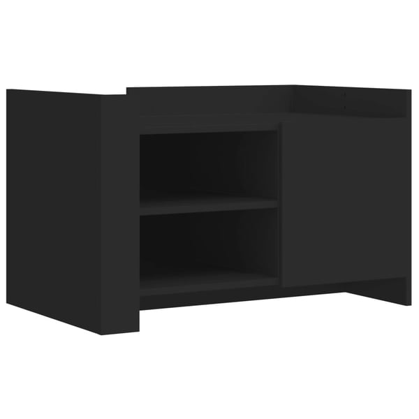 vidaXL Salongbord svart 80x50x50 cm konstruert tre