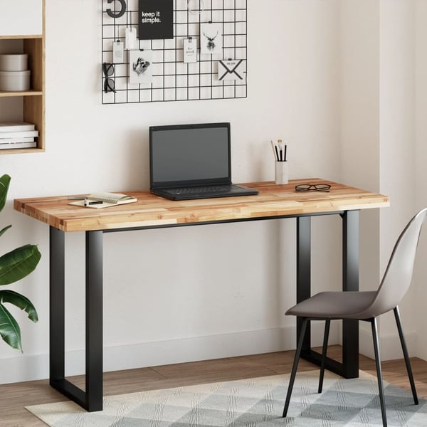 vidaXL Bordsskiva rektangulär 140x60x4 cm massivt akaciaträ