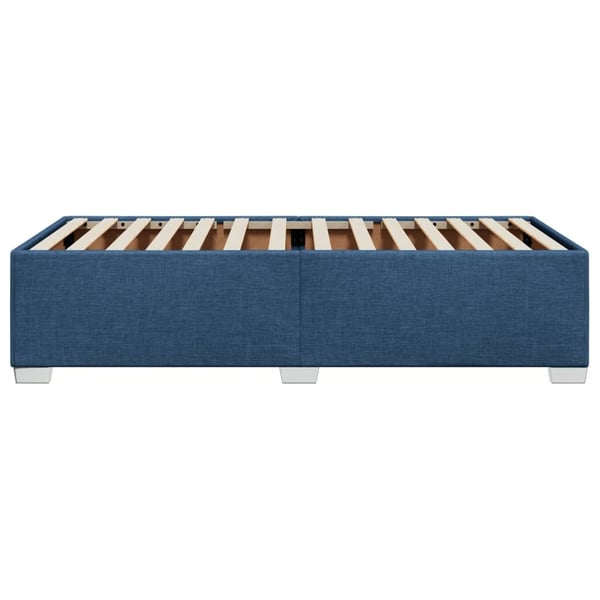 vidaXL sengeramme 100x200 cm stof blå