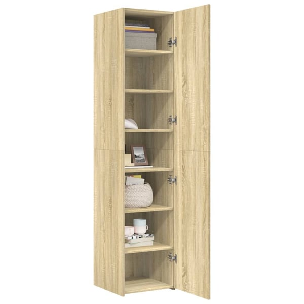 vidaXL Hylle sonoma eik 40x42,5x185 cm konstruert tre