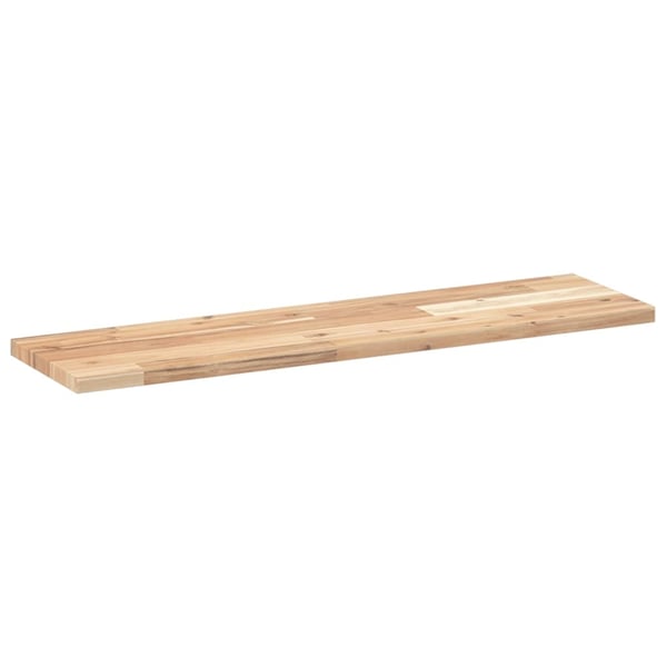 vidaXL Flytende hyller 2 stk 80x20x2 cm ubehandlet heltre akasie