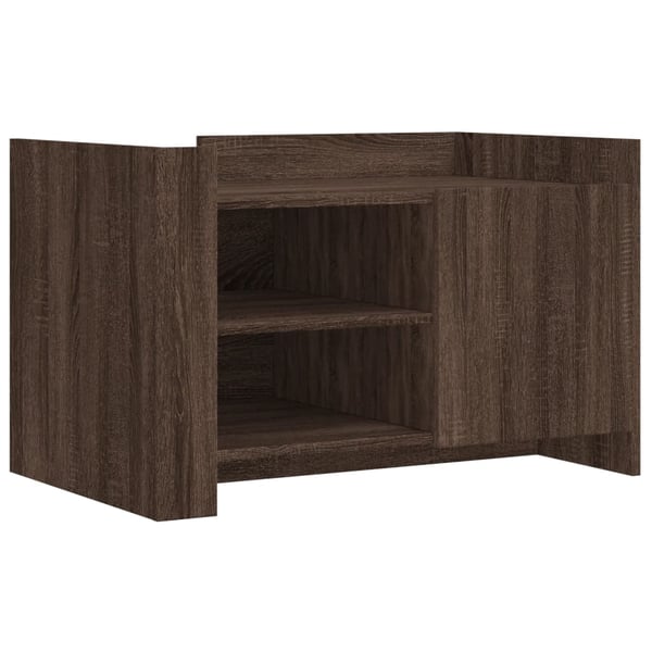 vidaXL Salongbord brun eik 80x50x50 cm konstruert tre