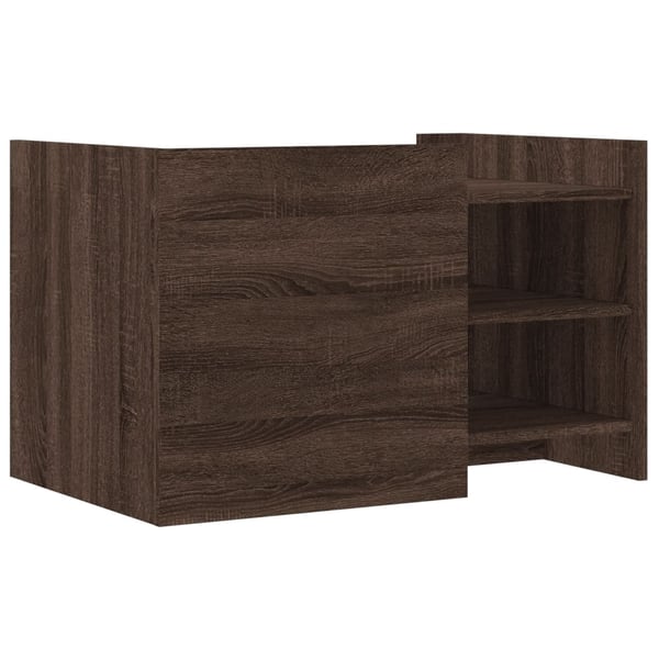 vidaXL Salongbord brun eik 80x50x50 cm konstruert tre