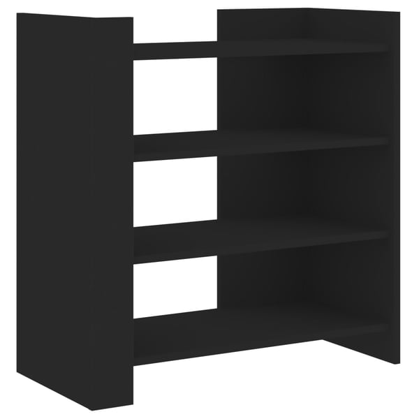 vidaXL Skjenk svart 73,5x35x75 cm konstruert tre
