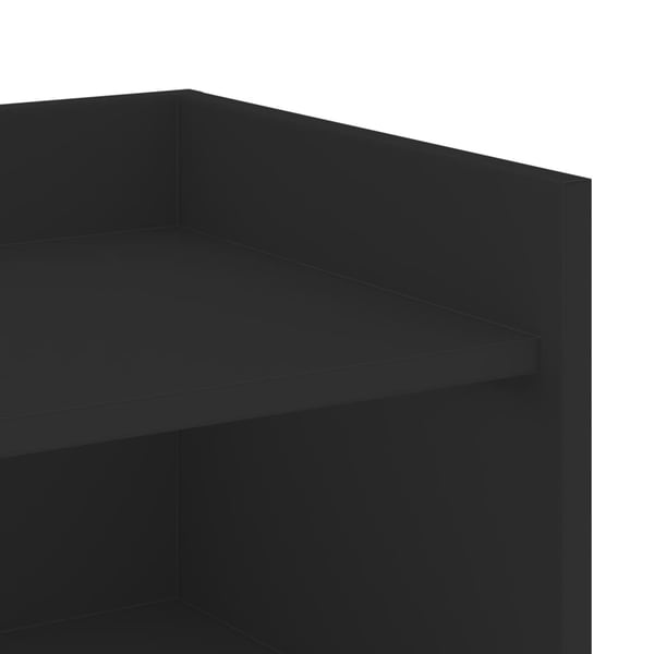 vidaXL Skjenk svart 73,5x35x75 cm konstruert tre