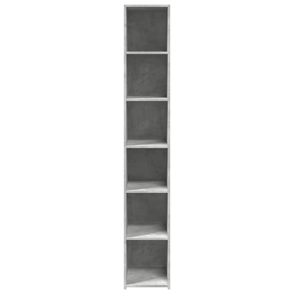 vidaXL Hylle betonggrå 30x41x185 cm konstruert tre