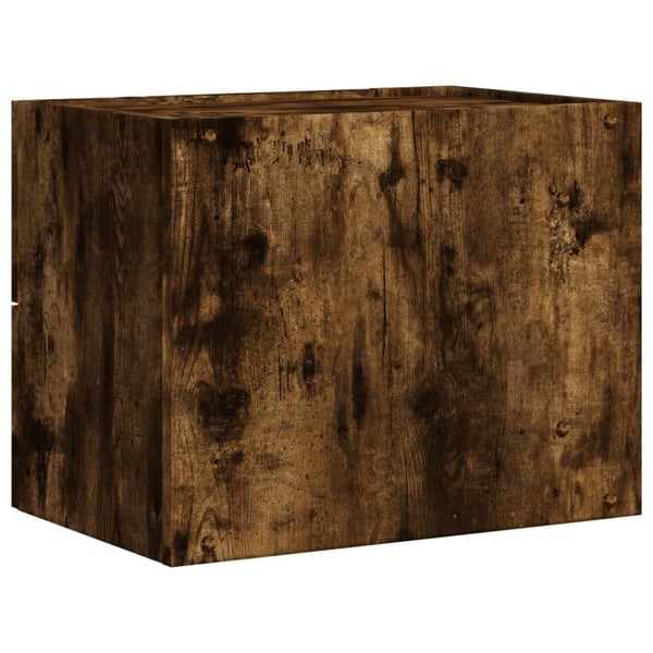 vidaXL væghængte sengeborde 2 stk. 45x30x35 cm røget egetræsfarve