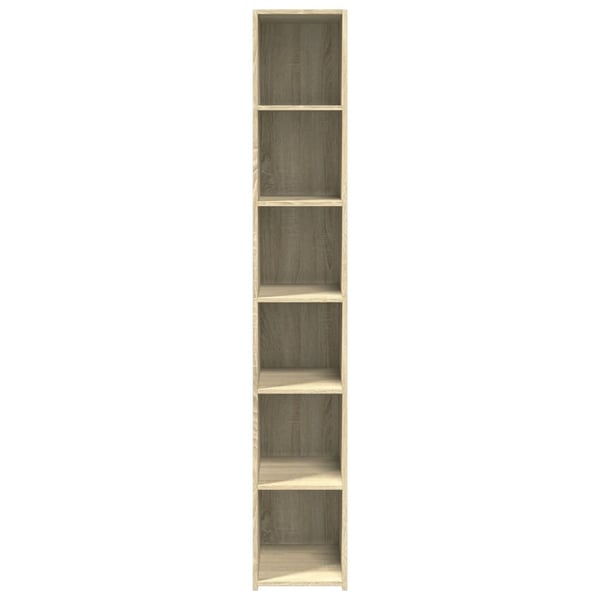 vidaXL reol 30x41x185 cm konstrueret træ sonoma-eg