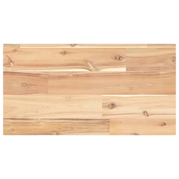 vidaXL Svävande hyllor 2 st 40x20x2 cm obehandlat massivt akaciaträ