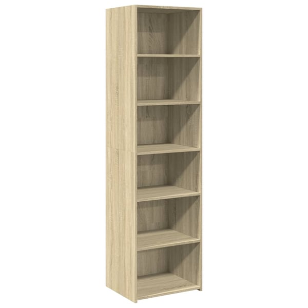 vidaXL Highboard sonoma eik 50x41x185 cm konstruert tre