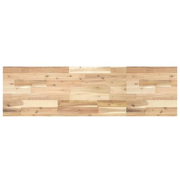 vidaXL Svävande hylla 120x40x4 cm obehandlat massivt akaciaträ