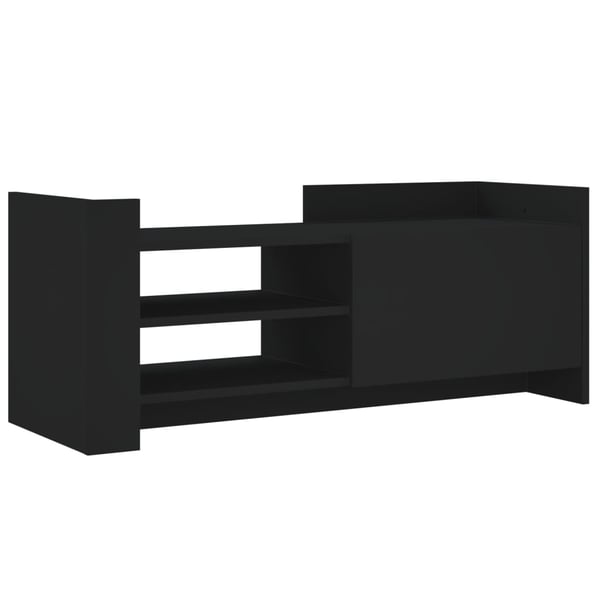 vidaXL TV-benk svart 100x35x40 cm konstruert tre