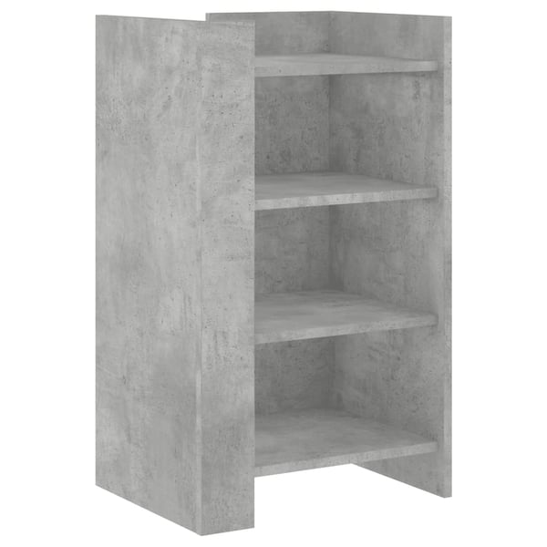 vidaXL Skjenk betonggrå 45x35x75 cm konstruert tre