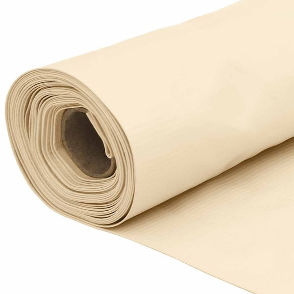 vidaXL Balkongskjerm kremhvit 1000x120 cm PVC