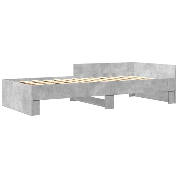 vidaXL Sengeramme betonggrå 90x190 cm konstruert tre