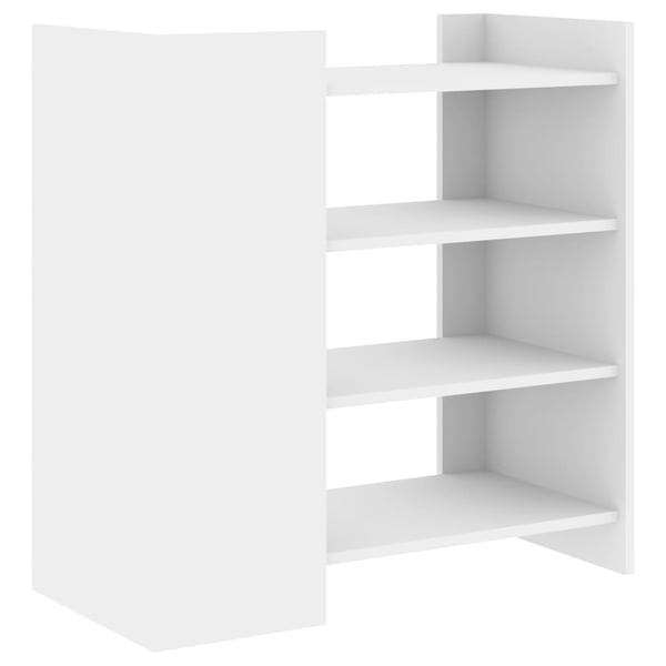 vidaXL Skjenk hvit 73,5x35x75 cm konstruert tre