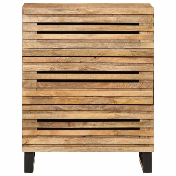 vidaXL Skjenk 60x34x75 cm grovt heltre mangotre