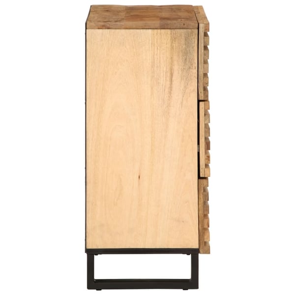 vidaXL Skjenk 60x34x75 cm grovt heltre mangotre