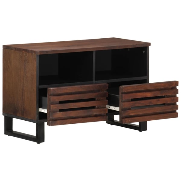 vidaXL TV-benk brun 70x34x46 cm heltre mango