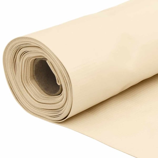 vidaXL Balkongskjerm kremhvit 500x120 cm PVC