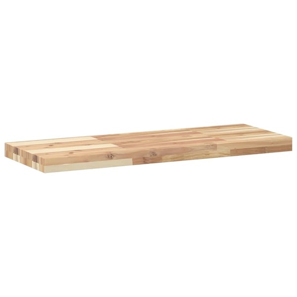 vidaXL Flytende hyller 3 stk 80x30x4 cm ubehandlet heltre akasie