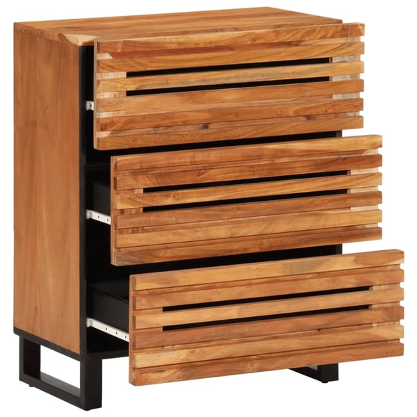 vidaXL Skjenk 60x34x75 cm heltre akasie