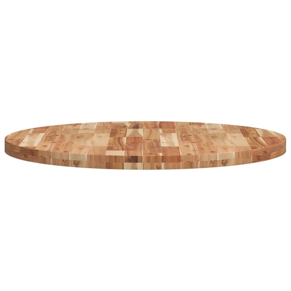 vidaXL Bordplate rund Ø90x4 cm heltre akasie