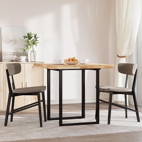 vidaXL Bordplate firkantet 80x80x4 cm heltre akasie