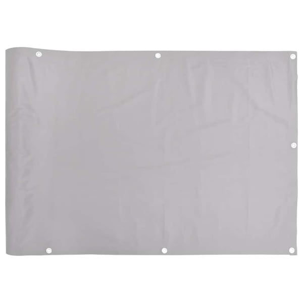 vidaXL altanafskærmning 300x75 cm PVC grå