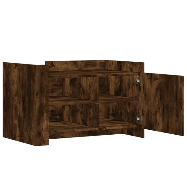 vidaXL Salongbord røkt eik 80x50x50 cm konstruert tre