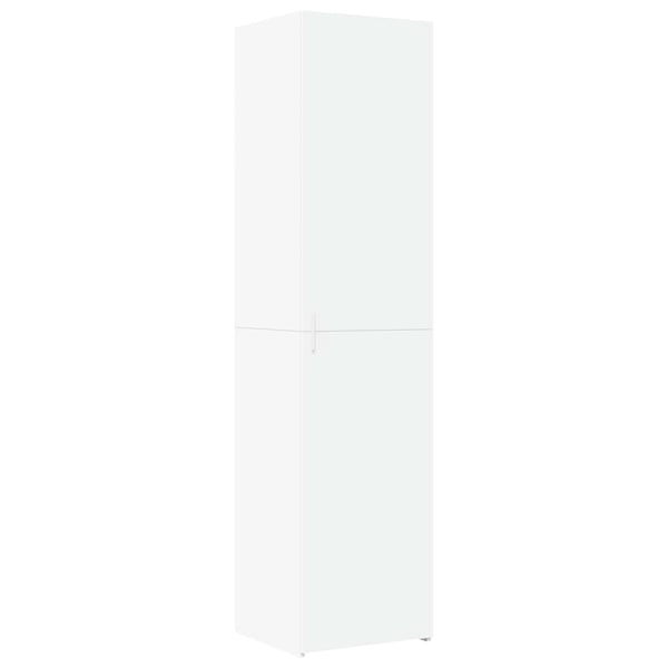 vidaXL Hylle hvit 45x42,5x185 cm konstruert tre