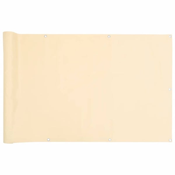 vidaXL altanafskærmning 600x90 cm PVC cremefarvet