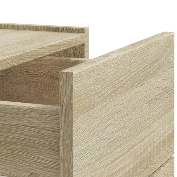 vidaXL Veggmonterte nattbord 2 stk sonoma eik 45x30x35 cm