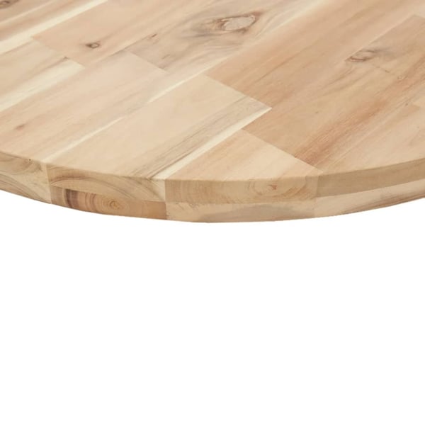 vidaXL Bordplate rund Ø80x4 cm heltre akasie