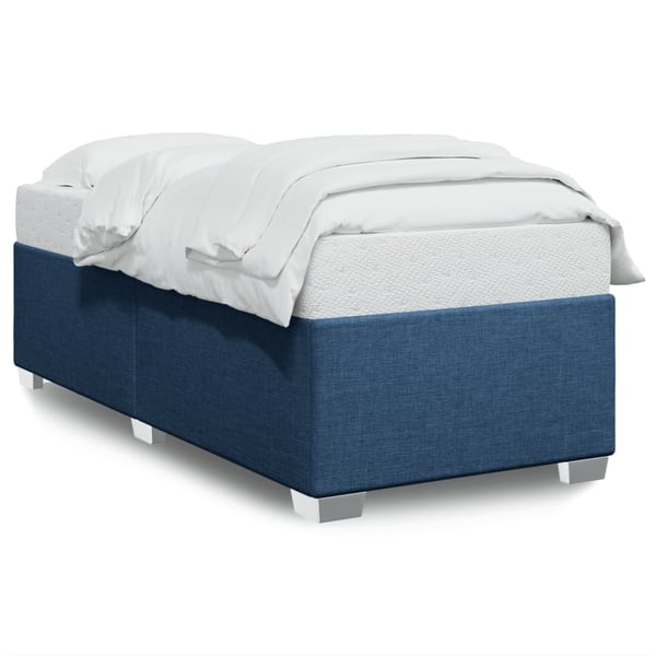 vidaXL sengeramme 80x200 cm stof blå