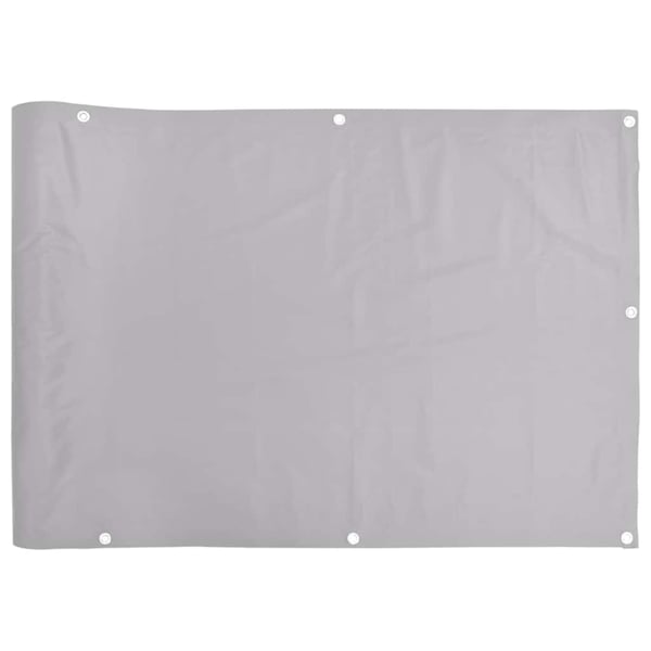 vidaXL Parvekkeen yksityisyyssuoja harmaa 600x90 cm PVC