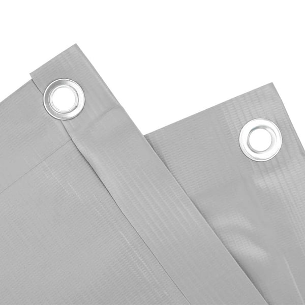vidaXL altanafskærmning 600x90 cm PVC grå