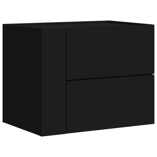 vidaXL væghængt sengebord 45x30x35 cm sort