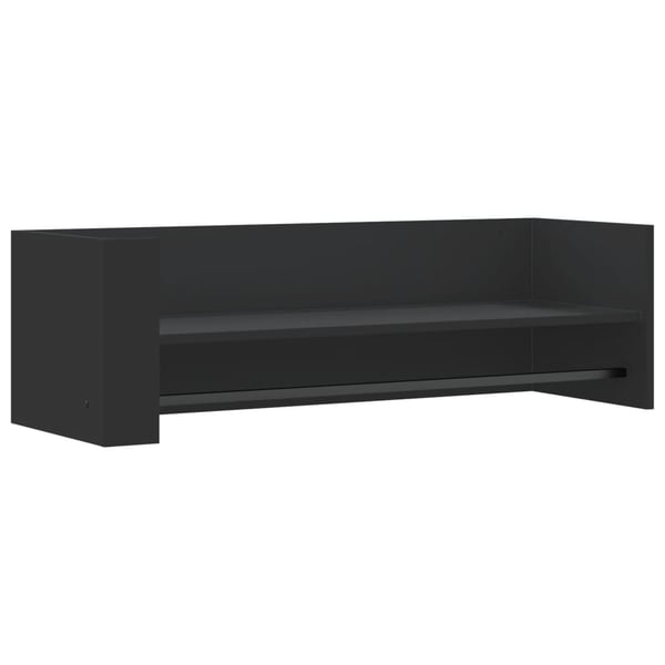 vidaXL Vegghylle svart 100x35x30,5 cm sponplate