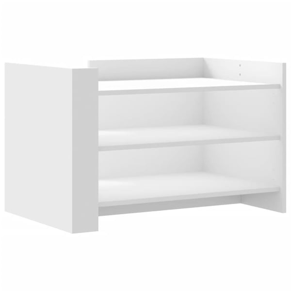 vidaXL Salongbord hvit 80x50x50 cm konstruert tre
